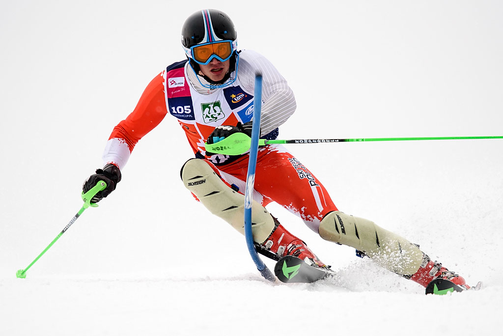 Dominik Białobrzycki jechał slalom w sposób nieosiągalny dla innych zawodników