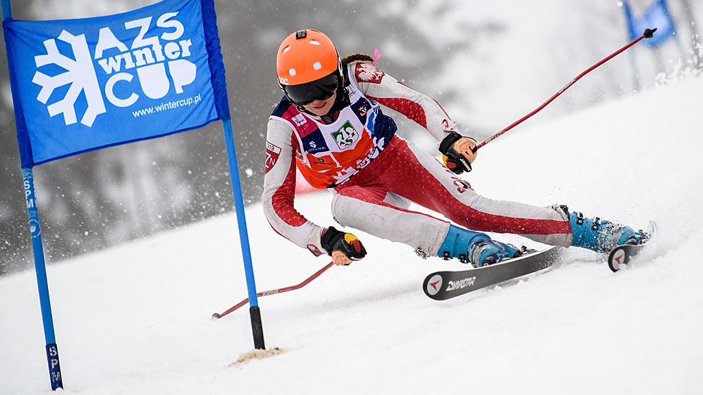Karolina Klimek - od wczoraj miłościwie panująca mistrzyni Warszawy w gigancie i slalomie